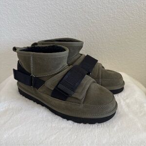 UGG Army Green Classic Ultra Mini Hybrid Bootie Size 7
